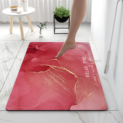 Home Gadget Anti-Slip Mat Super Absorbent Bathroom Floor Mat Diatom Mud Suitable for Kitchen Toilet