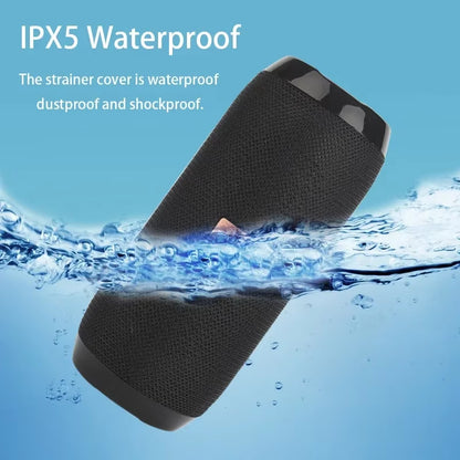 Waterproof Portable Bluetooth-Compatible Speaker Wireless Column Sound Subwoofer Music Center System Loudspeaker AUX FM Radio