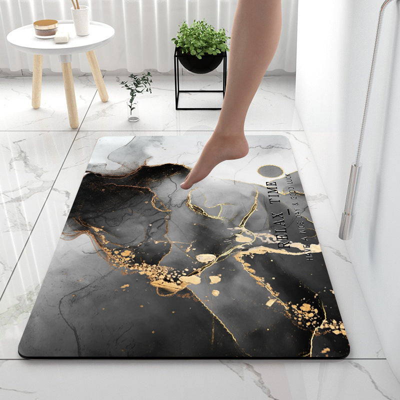 Home Gadget Anti-Slip Mat Super Absorbent Bathroom Floor Mat Diatom Mud Suitable for Kitchen Toilet