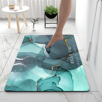 Home Gadget Anti-Slip Mat Super Absorbent Bathroom Floor Mat Diatom Mud Suitable for Kitchen Toilet