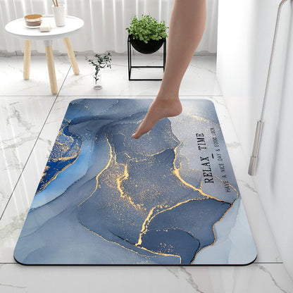 Home Gadget Anti-Slip Mat Super Absorbent Bathroom Floor Mat Diatom Mud Suitable for Kitchen Toilet