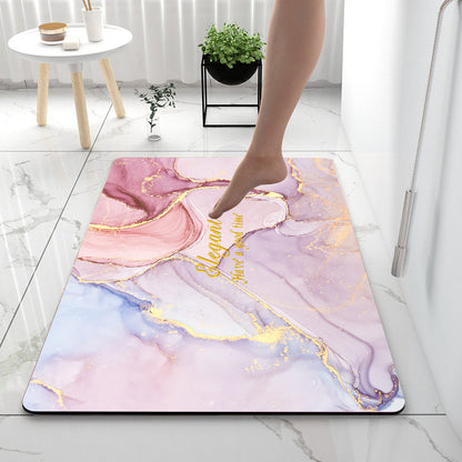 Home Gadget Anti-Slip Mat Super Absorbent Bathroom Floor Mat Diatom Mud Suitable for Kitchen Toilet